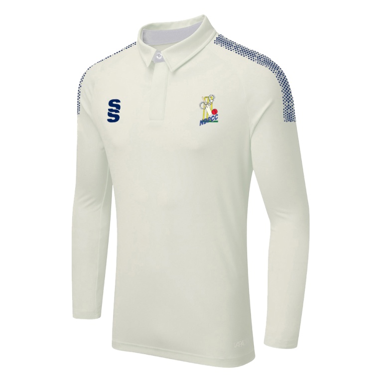 DUAL LONG SLEEVE CRICKET SHIRT (WOMENS)-Ivory
